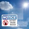 Signmission Do Not Drink Water Sign With Symbol, 5 in W x Rectangle, Vinyl Decal OS-2PACK-NS-D-35-L-11152 - alternate 5